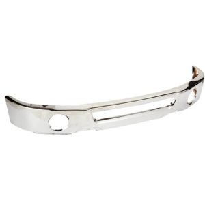 Ford F150 Front Bumper Face Bar - Black Primed Steel Front Face Bar - Chrome Bumper Face Bar